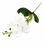 Orchid Luxe – Artificial White Orchid Branch