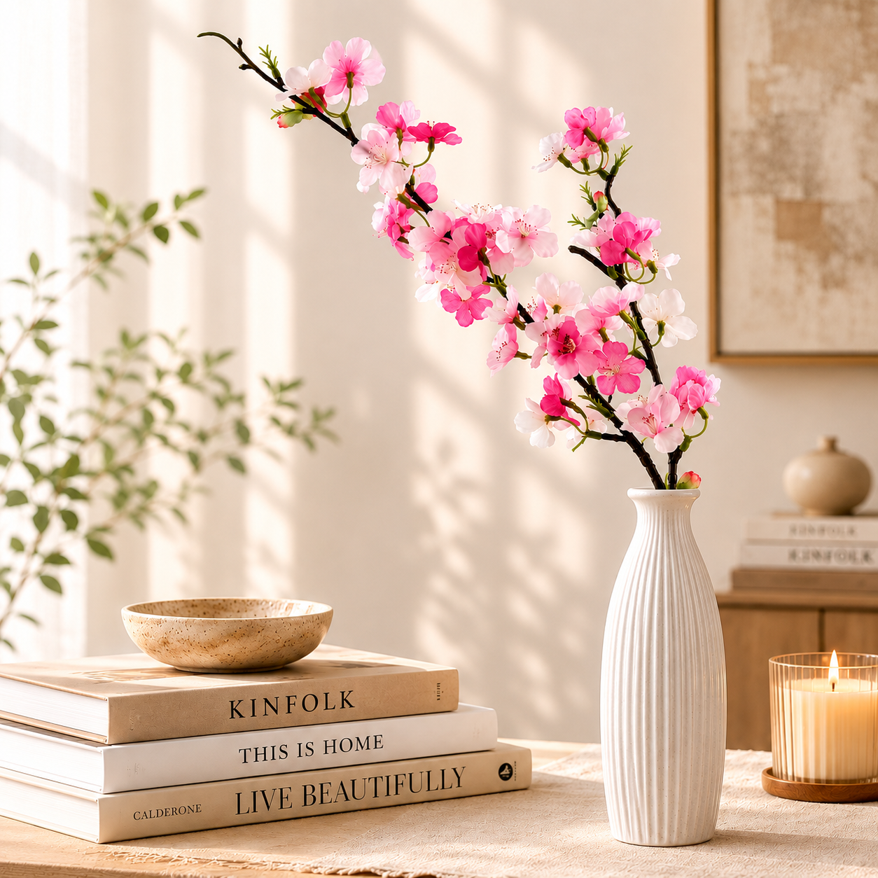 Elegant Pink Blossom Branch