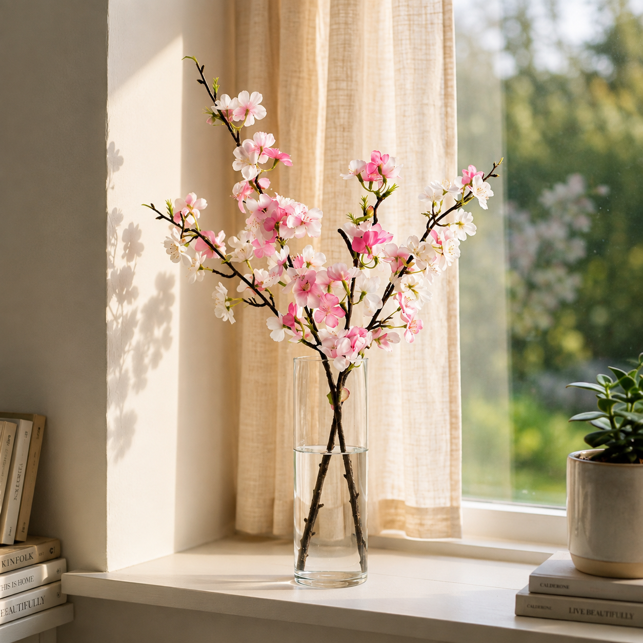 Elegant Pink Blossom Branch