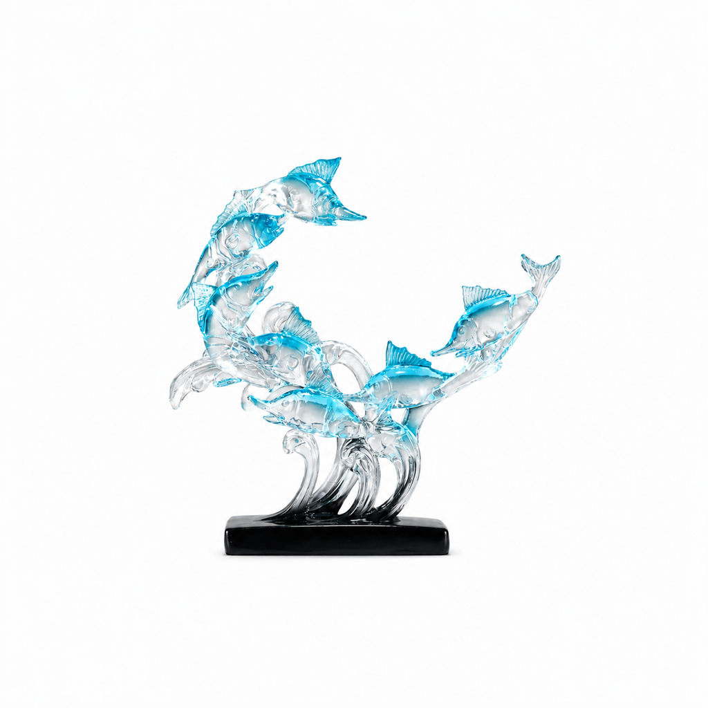 Luxury Crystal Fish Sculpture