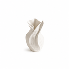 Tuliora White Ripple Vase