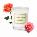 Premium Rose Fragrance Glass Candle