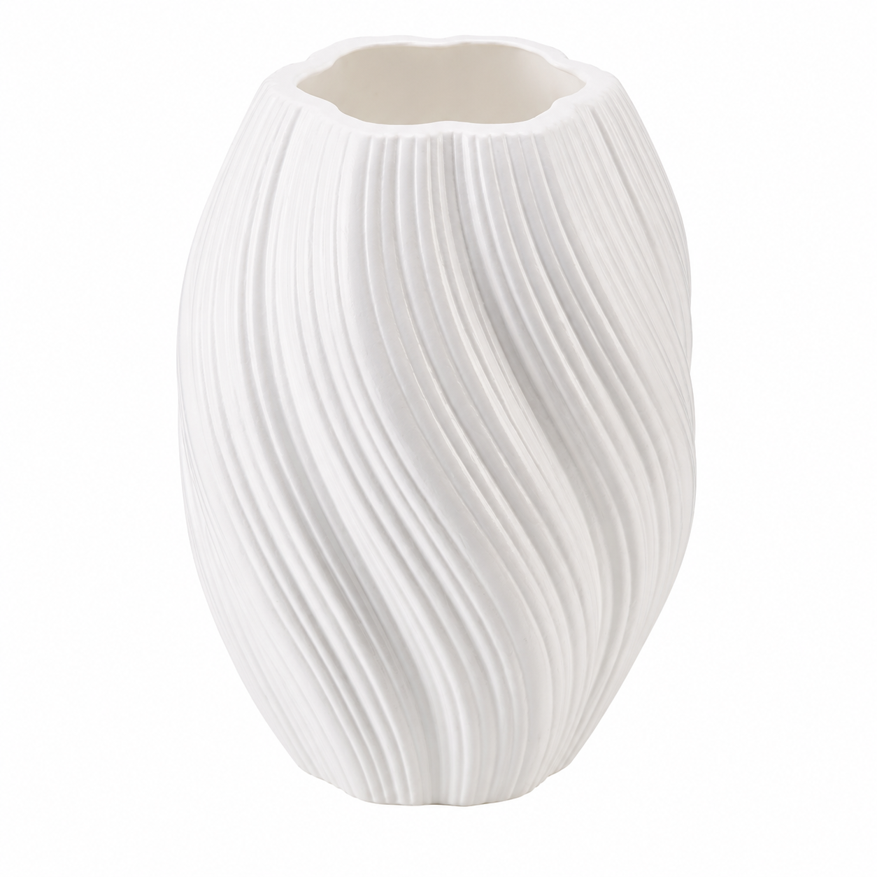 Sculpted Wave Texture Vase