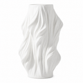 Flame Texture Sculptural Ceramic Vase
