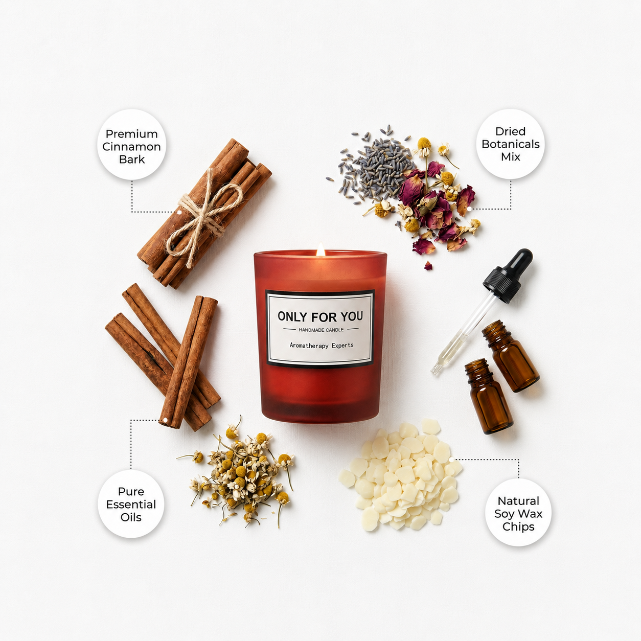 Only For You' Handmade Aromatherapy Candle