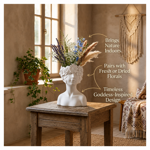 Floral Lady Vase