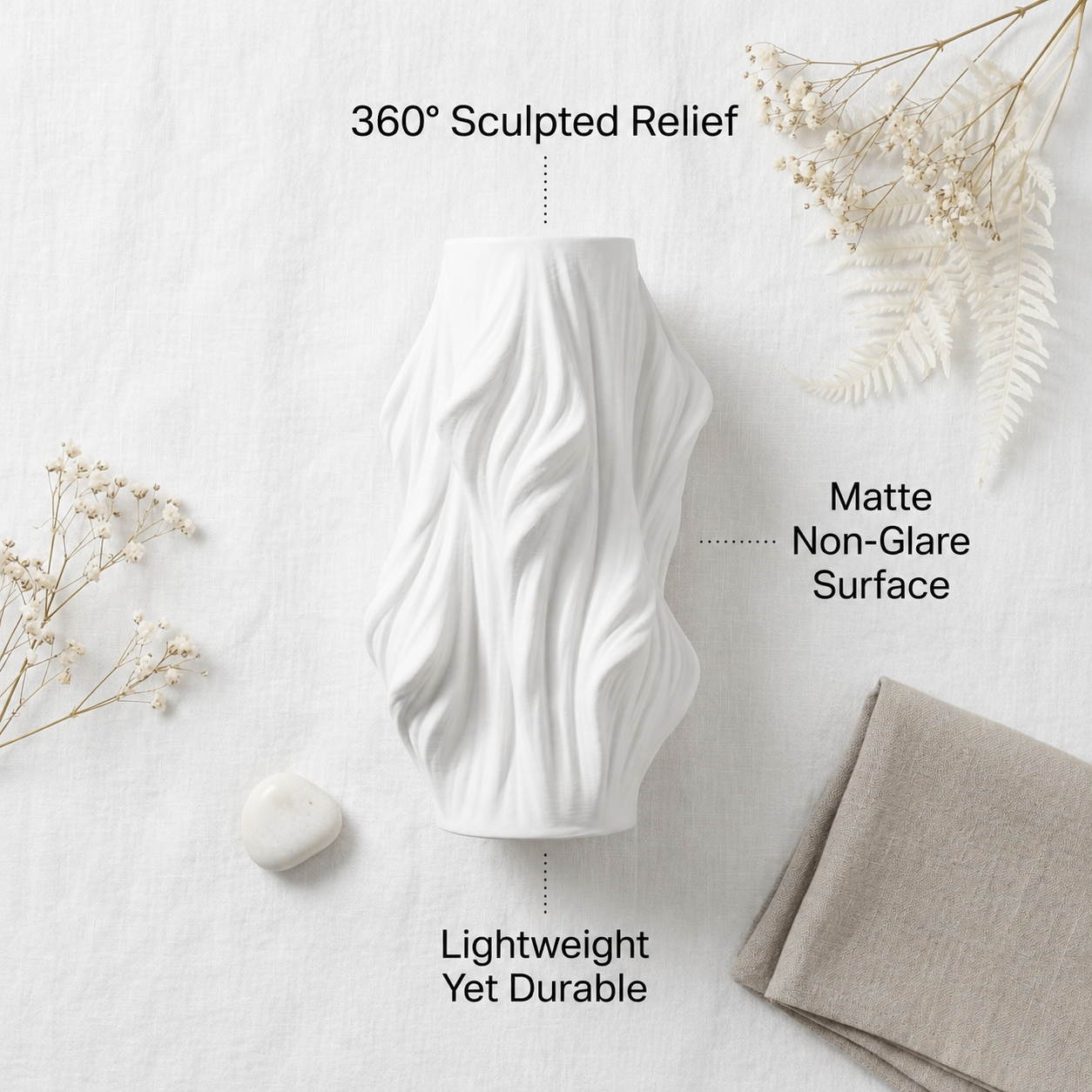 Velisse Sculptural Ceramic Vase