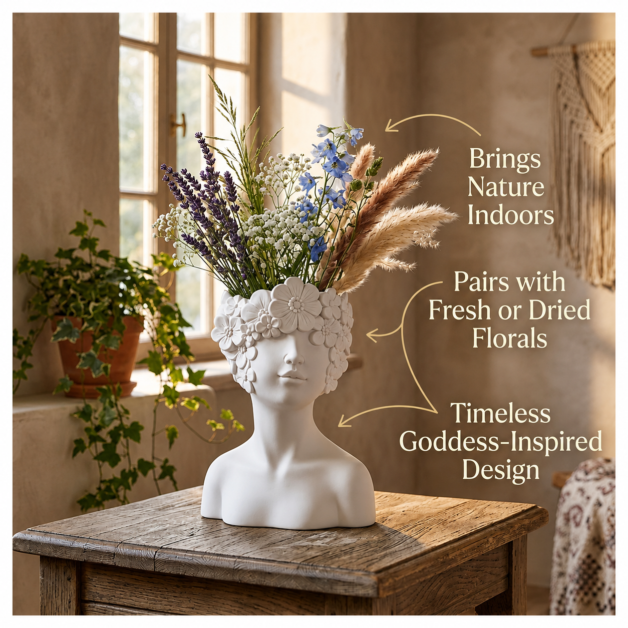 Floral Lady Vase