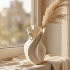Tuliora White Ripple Vase
